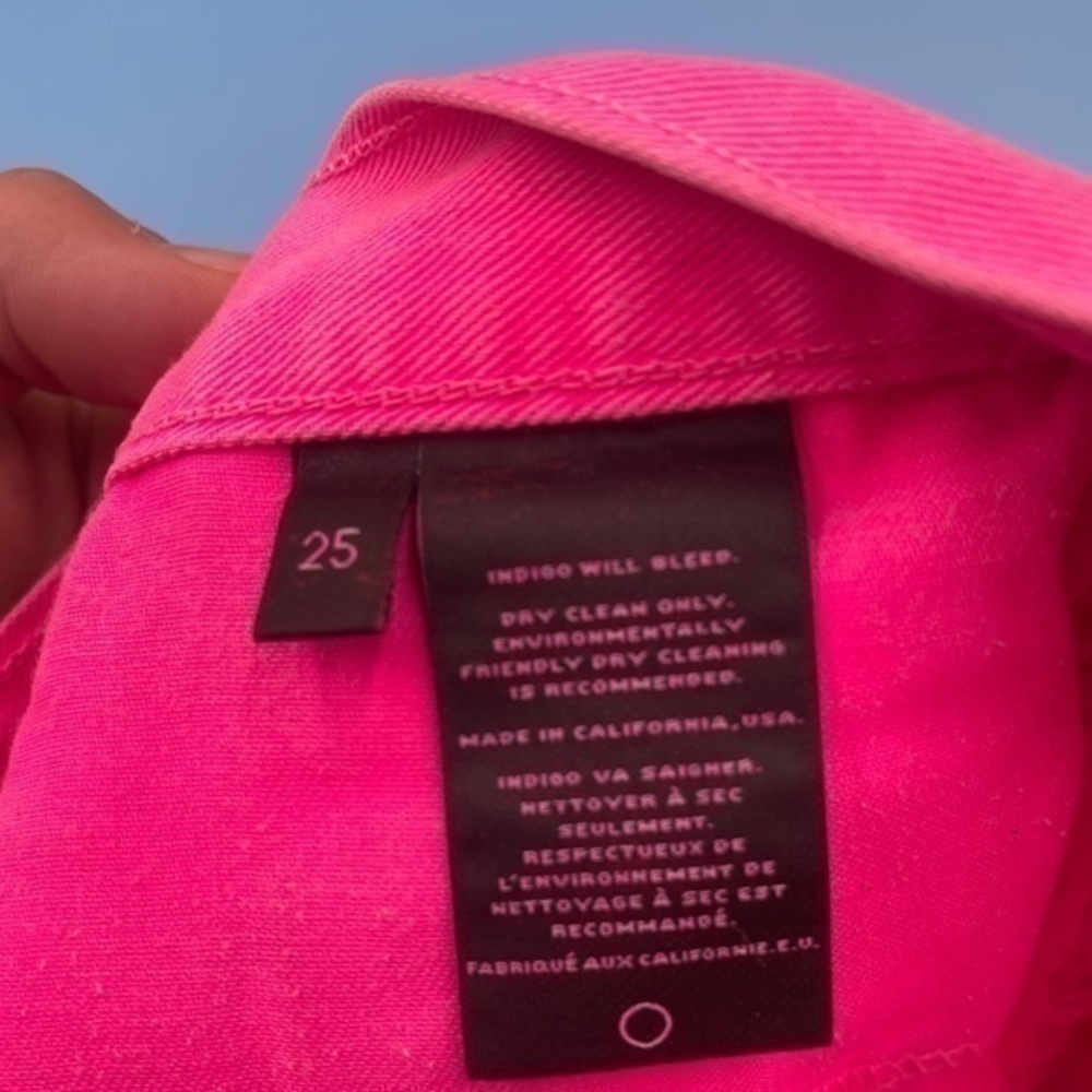 J. BRAND Hot Pink Denim Shorts - Picture 4 of 4